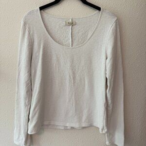 Madewell – White Long Sleeve Tee